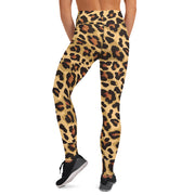 Leopard Yoga Pants | Classic Brown and Black Camo Colors