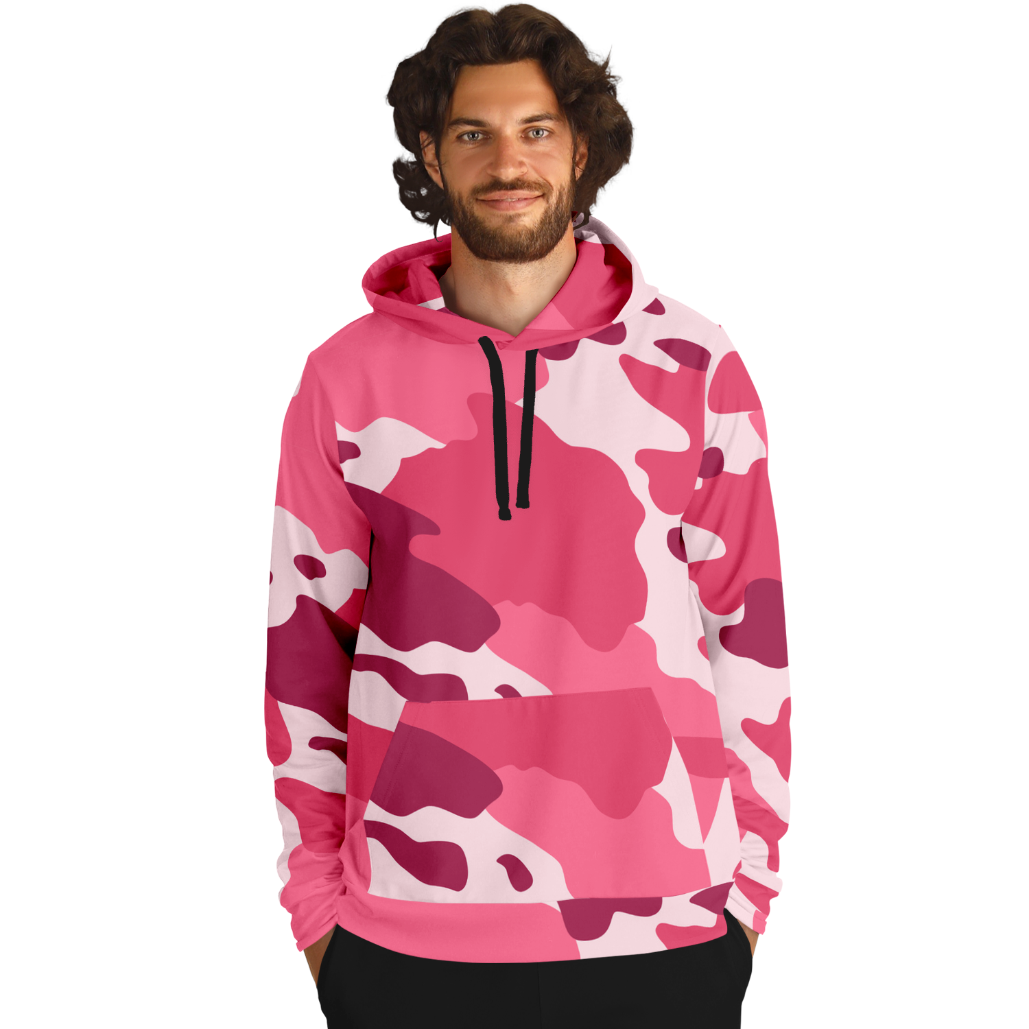 Camo Hoodie | Cherry, Piggy Pink and Rich Maroon Camo Colors