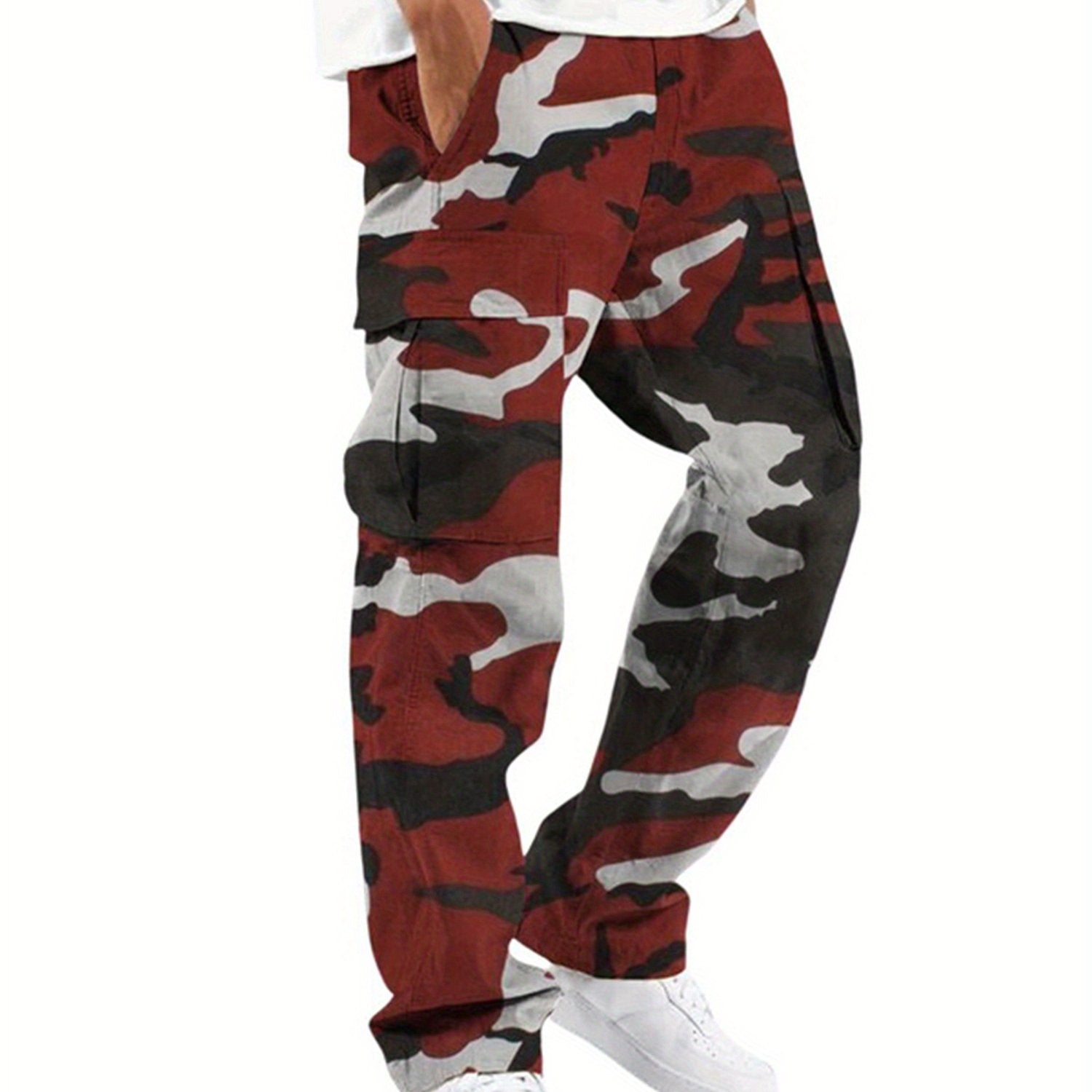 Men's Camouflage Print Cargo Jogger Sweatpants | Camo Colors