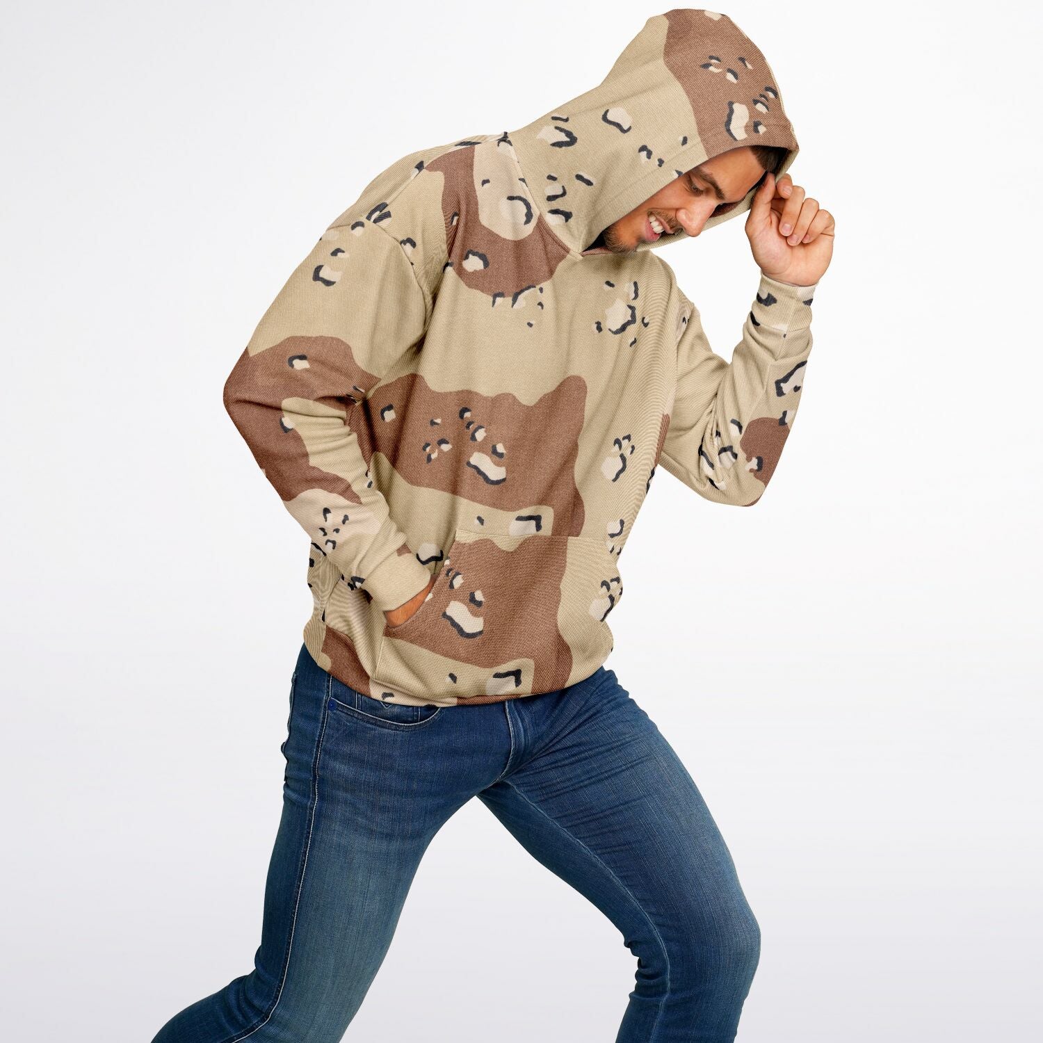 Oversized Camo Hoodie | Marines Desert Brown Style | Camo Colors