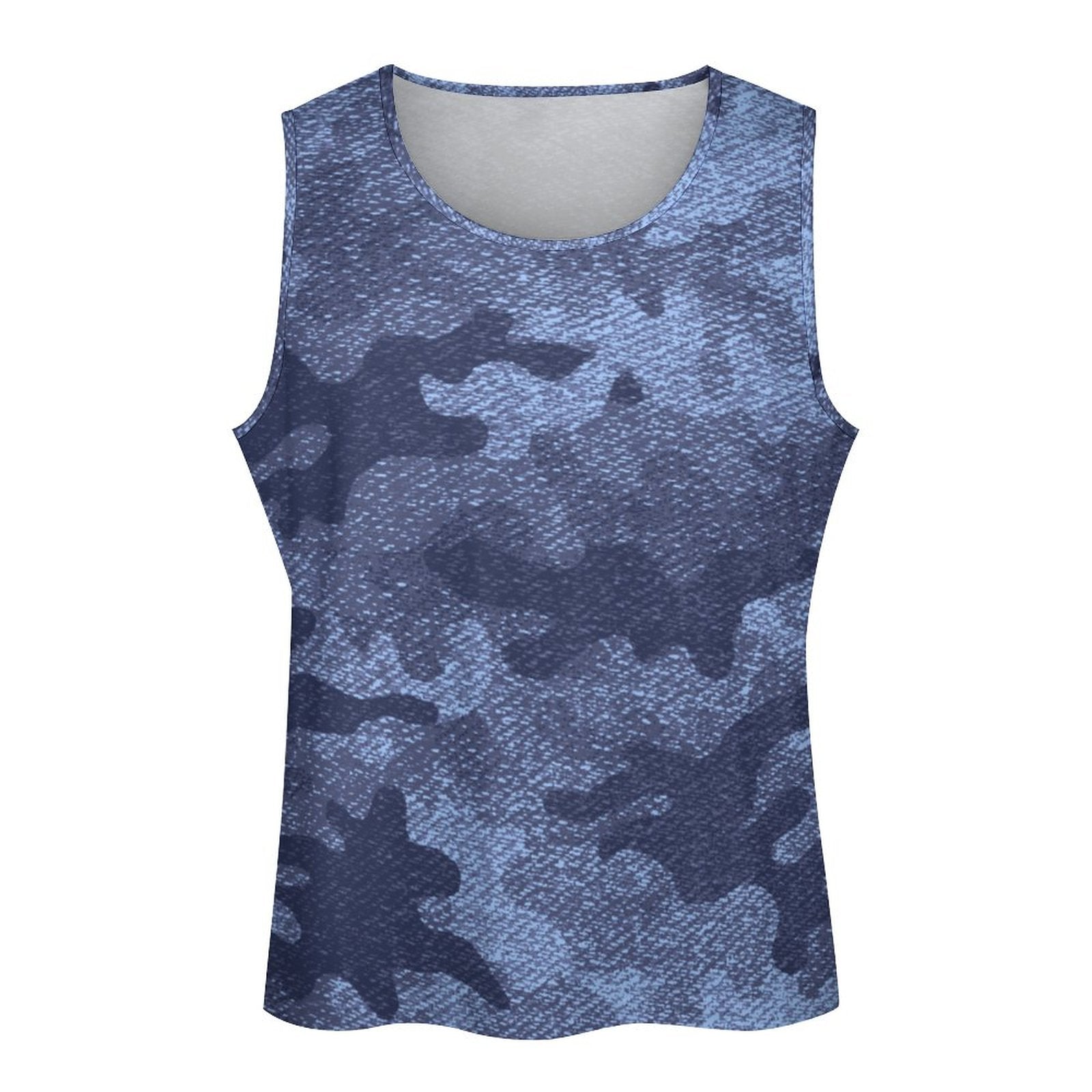 Camo Tank Top | Blue Denim Camouflage Camo Colors