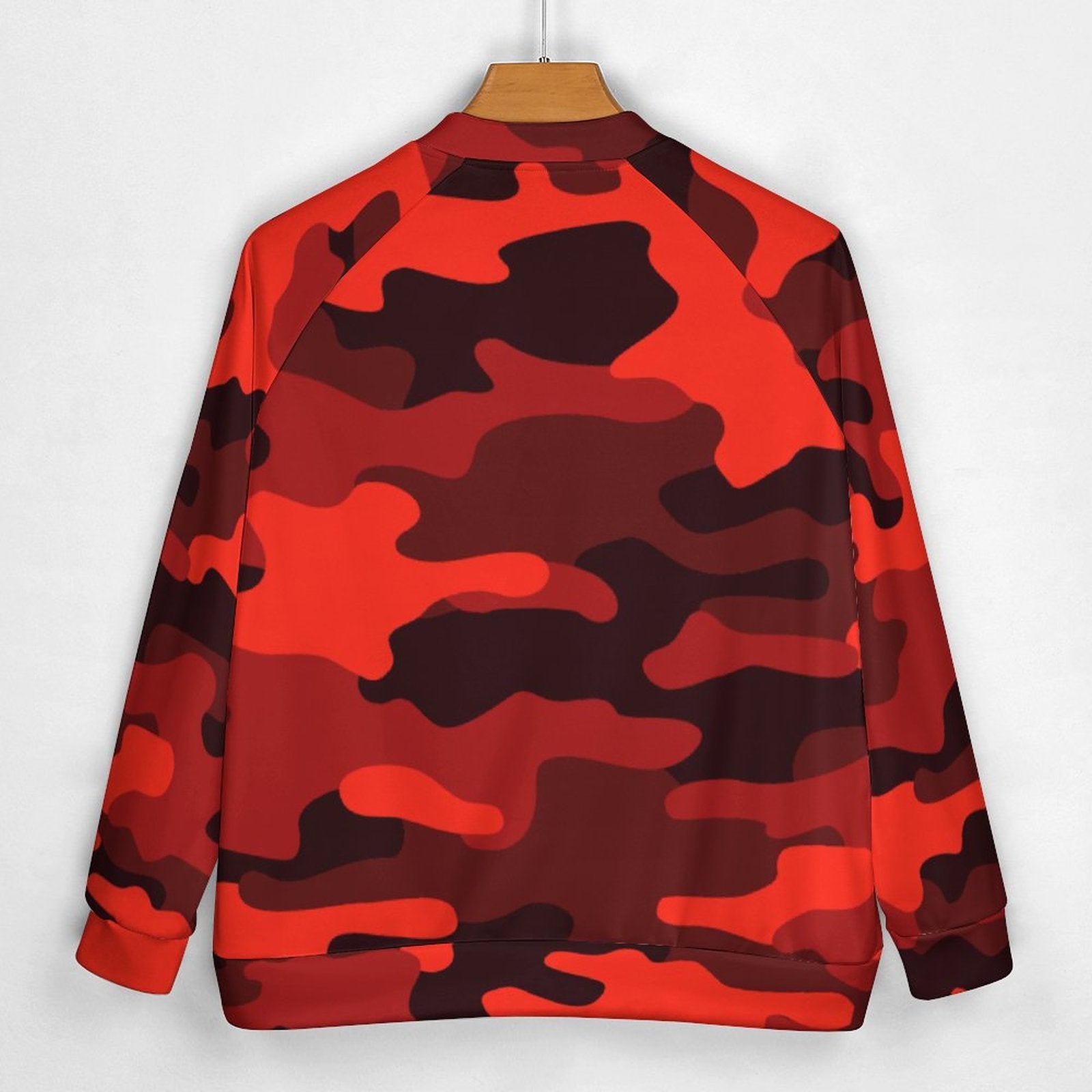 Men's Camo Jacket | Scarlet Red & Black Camouflage Camo Colors