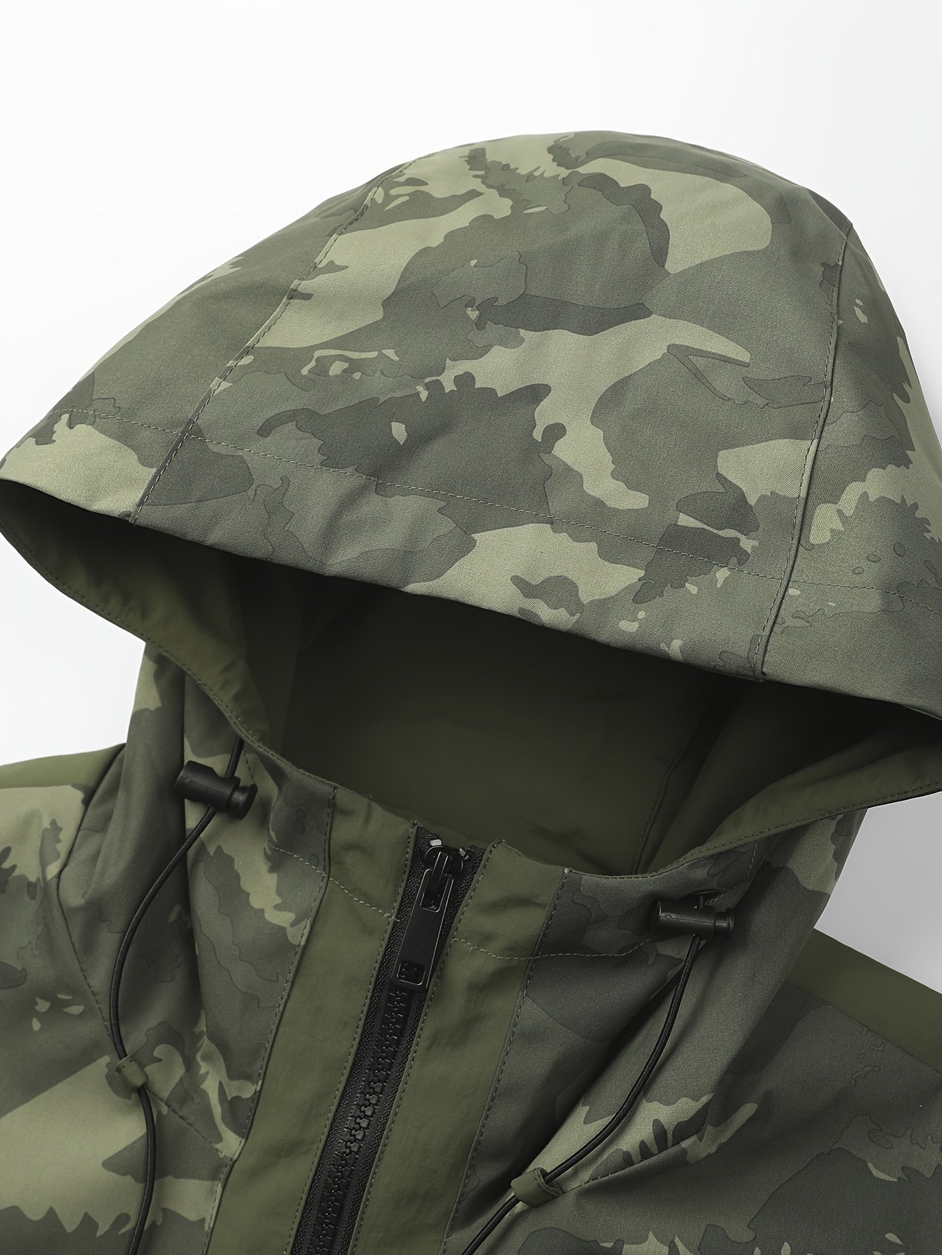 Men's Fashion Hooded Camo Preppy Jacket Camo Colors