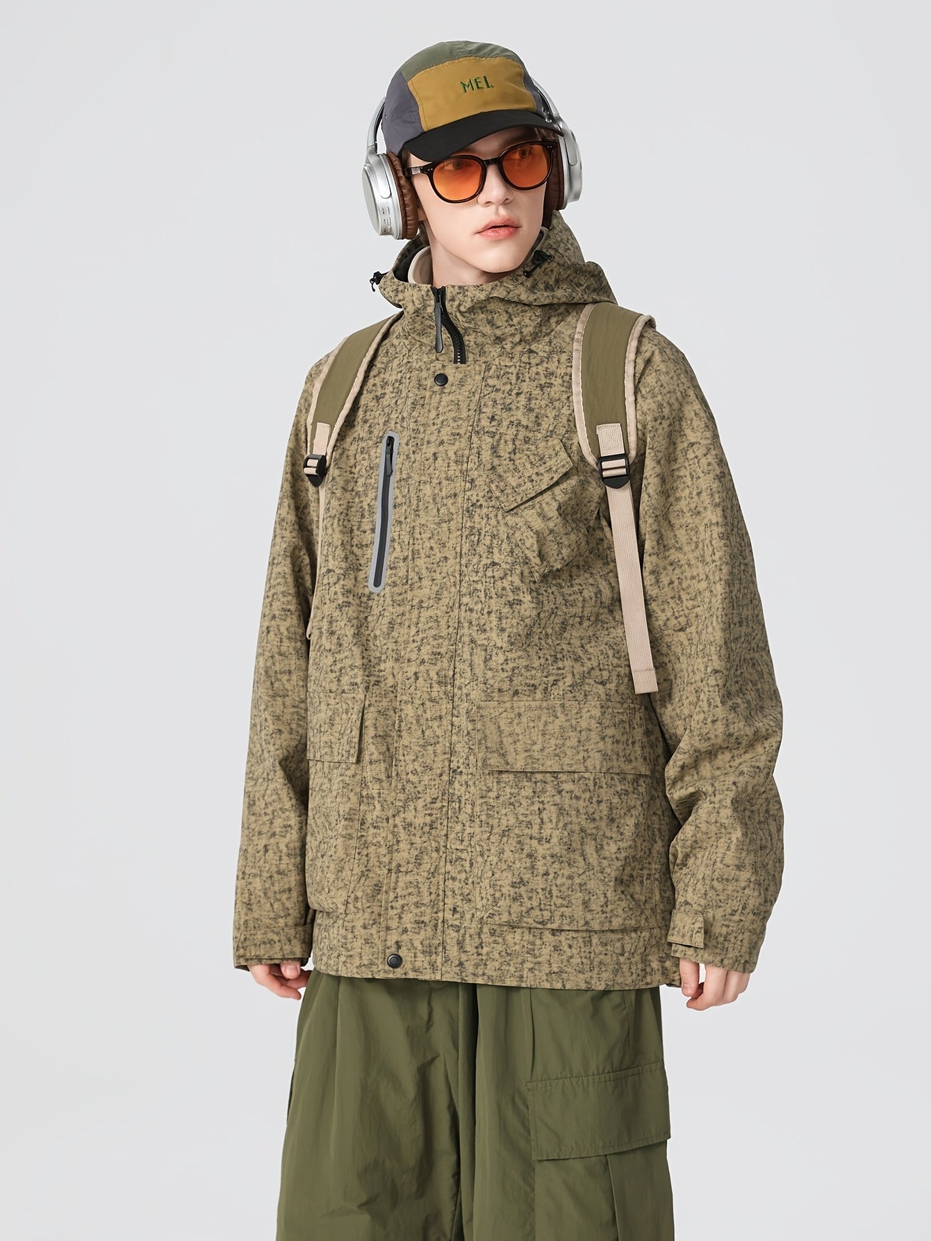 Men's Windproof Hooded Jacket | Casual Camo Outdoor Coat Camo Colors