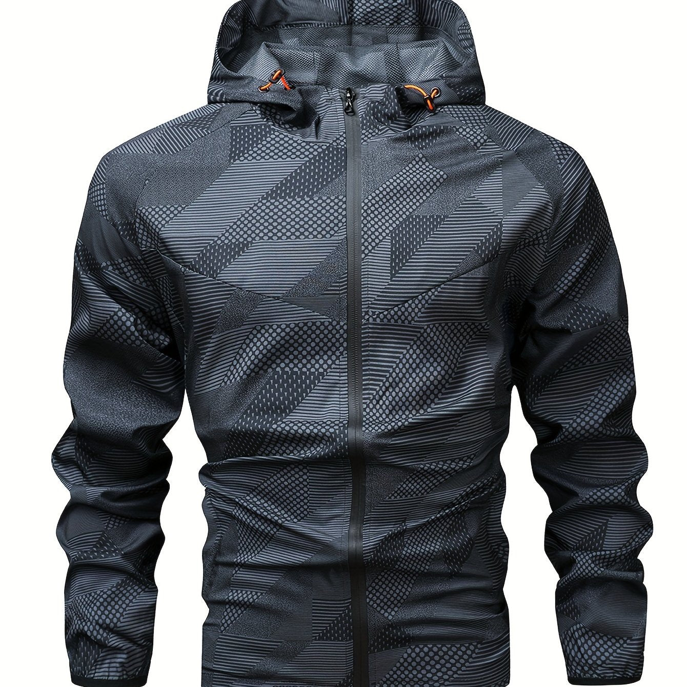 Men's Casual Sports Hoodie with Zipper | Camouflage Pattern Camo Colors