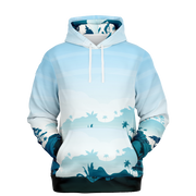 Morning Forest Hoodie in Blue and White | Camo Colors