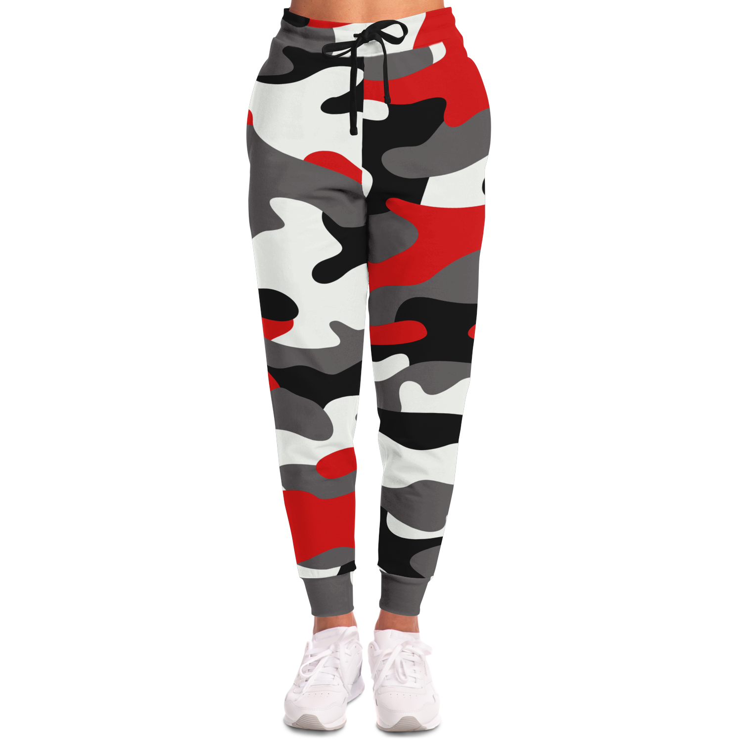 Camo Joggers | Unisex | Red, Black, and White Camo Colors