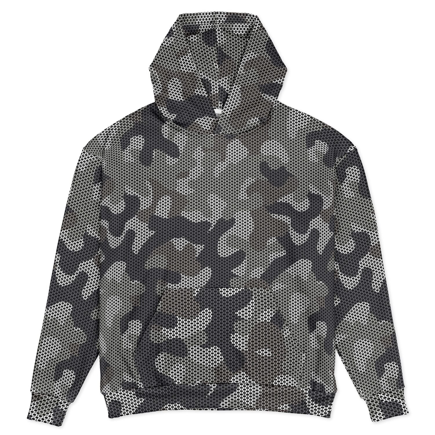 Oversized Hoodie | Masking Mesh Urban Camouflage | Camo Colors