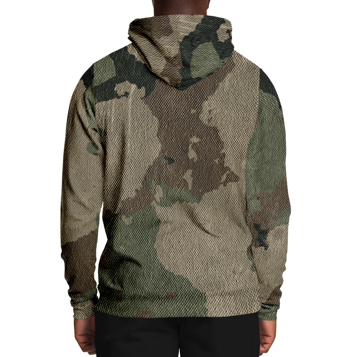 Camo Hoodie | Dirty Old Brown Pullover Camo Colors