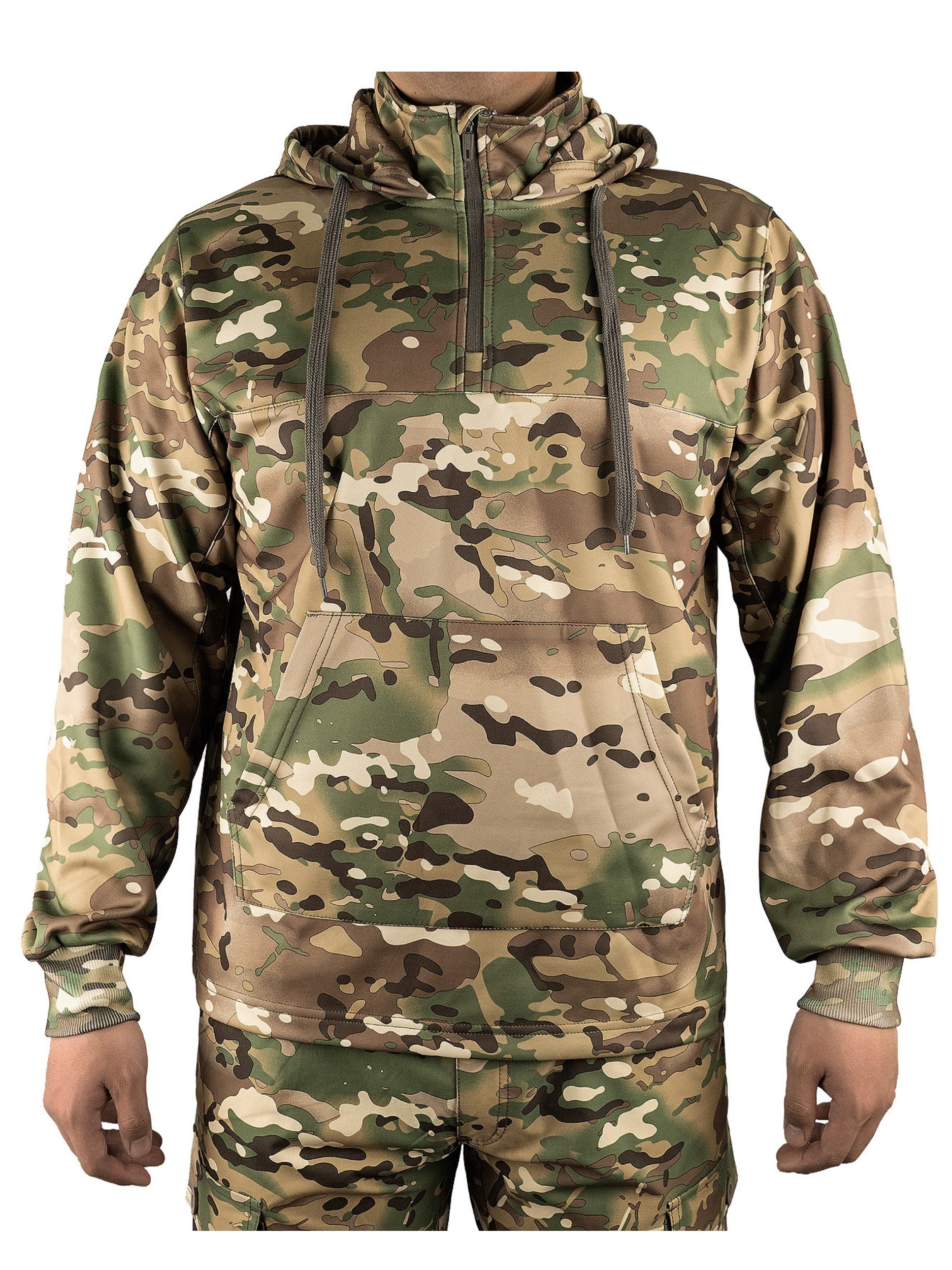 Tactical Camo Hooded Fleece Sweatshirt – Warm &amp; Durable | Camo Colors