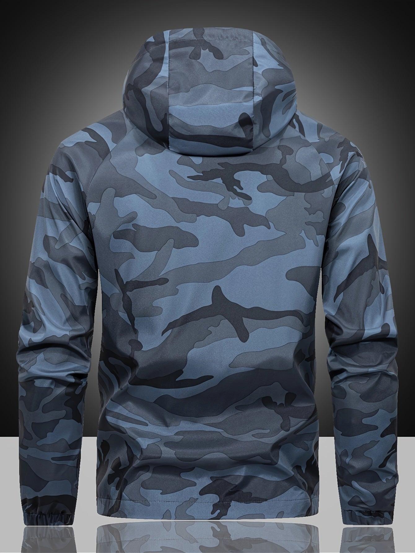 Long Sleeve Hooded Zipper Jacket for Men Camo Colors