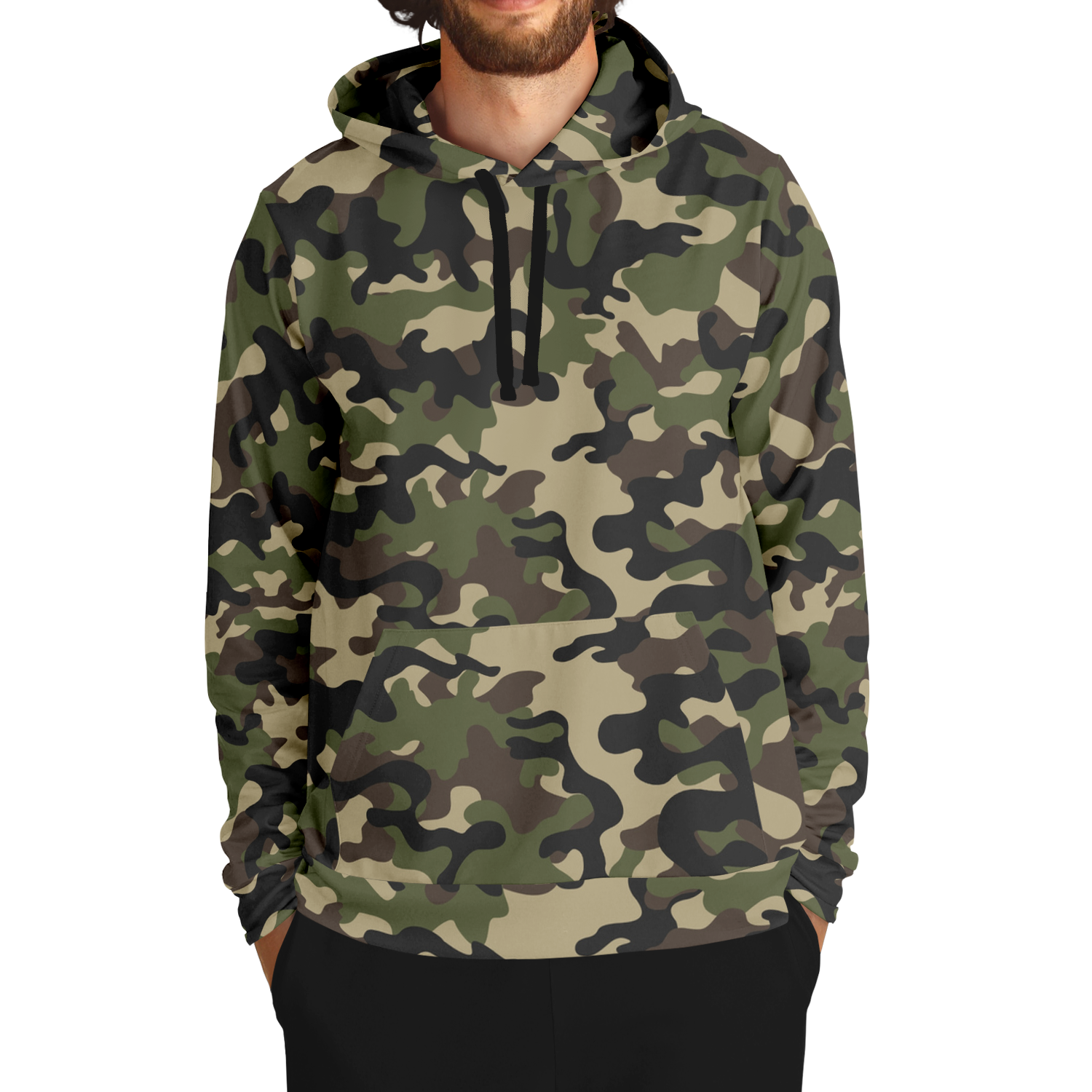 Brown Camo Hoodie | Classic Military Camouflage Camo Colors