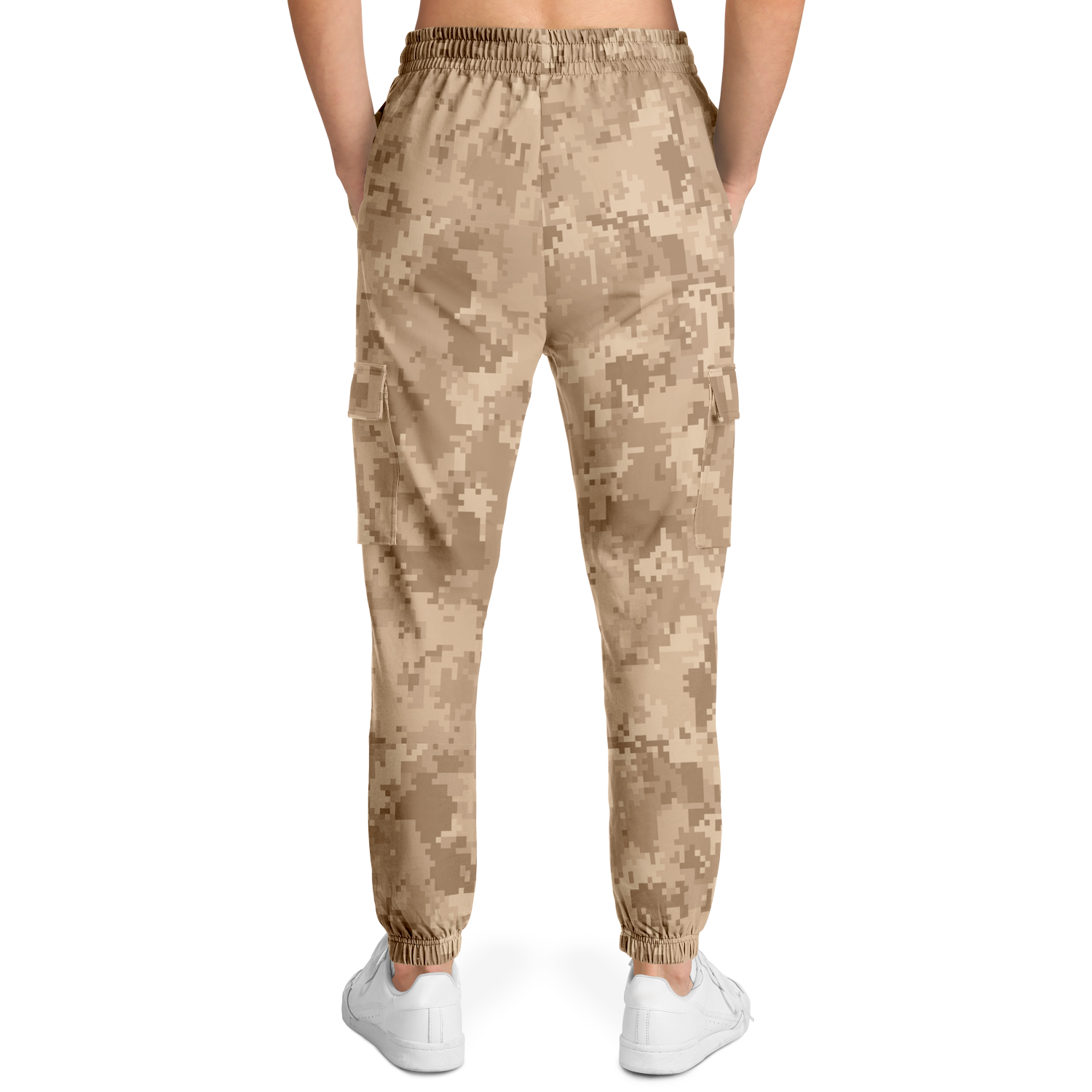 Brown Camo Cargo Pants | Pixel Camouflage | Unisex Camo Colors