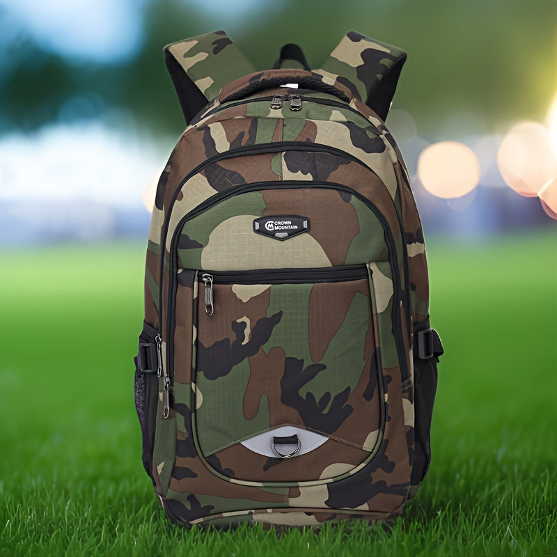 Simple Large Capacity Camouflage Print Backpack Camo Colors