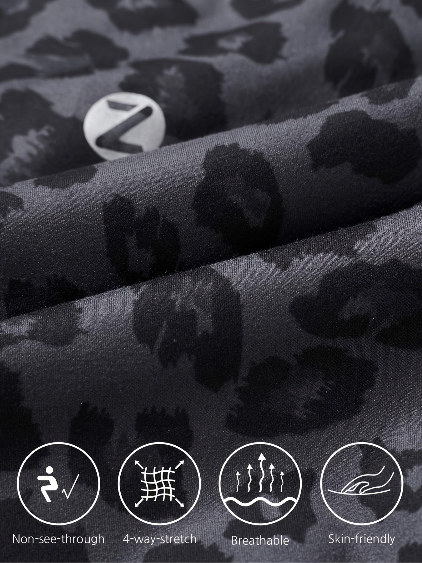 Women's Biker Shorts: High-Waisted, Hidden Pockets, Athletic Wear Camo Colors