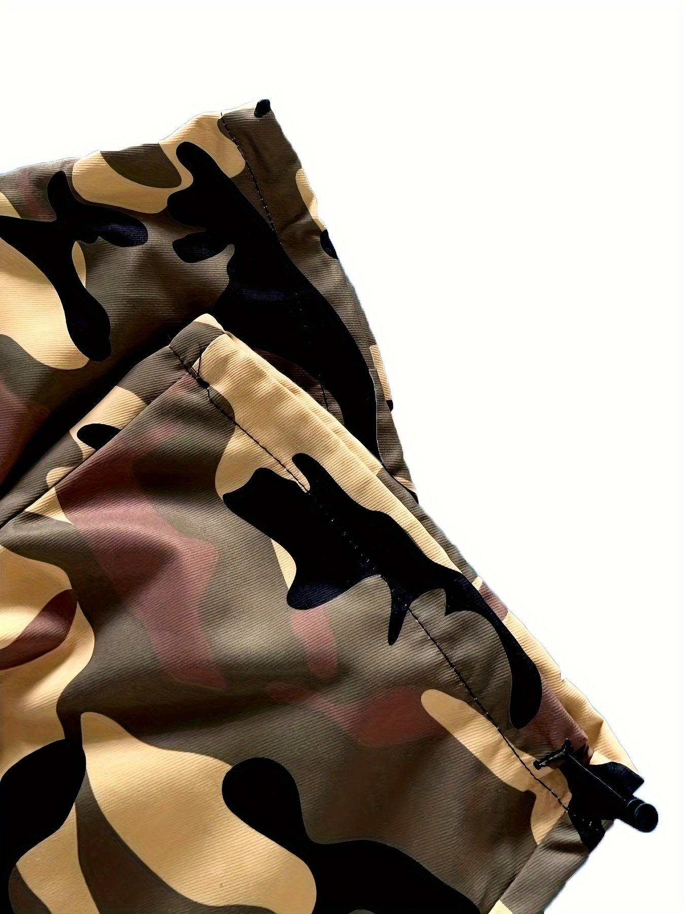 Plus Size Men's Camouflage Cargo Pants| Casual Joggers Camo Colors