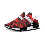 Lightweight Camo Sneakers | Scarlet Red and Black Camo Colors