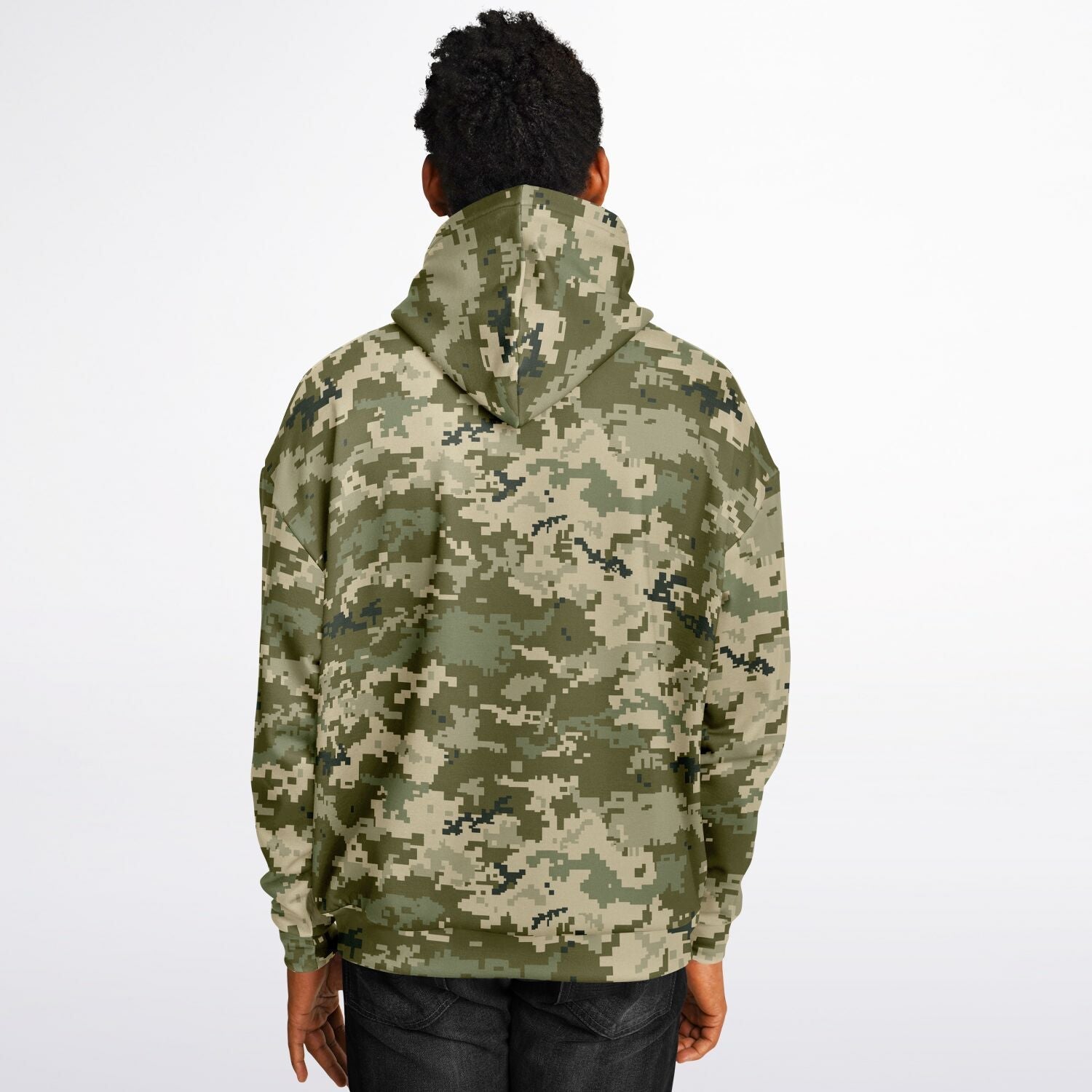 Oversized Camo Hoodie | Ukraine Green Military Camouflage | Camo Colors