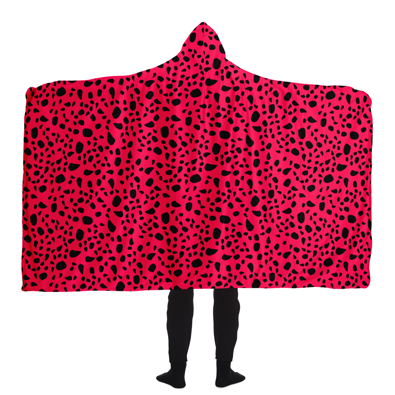 Blanket Hoodie | Pink Leopard Print | Microfleece Lining | Camo Colors