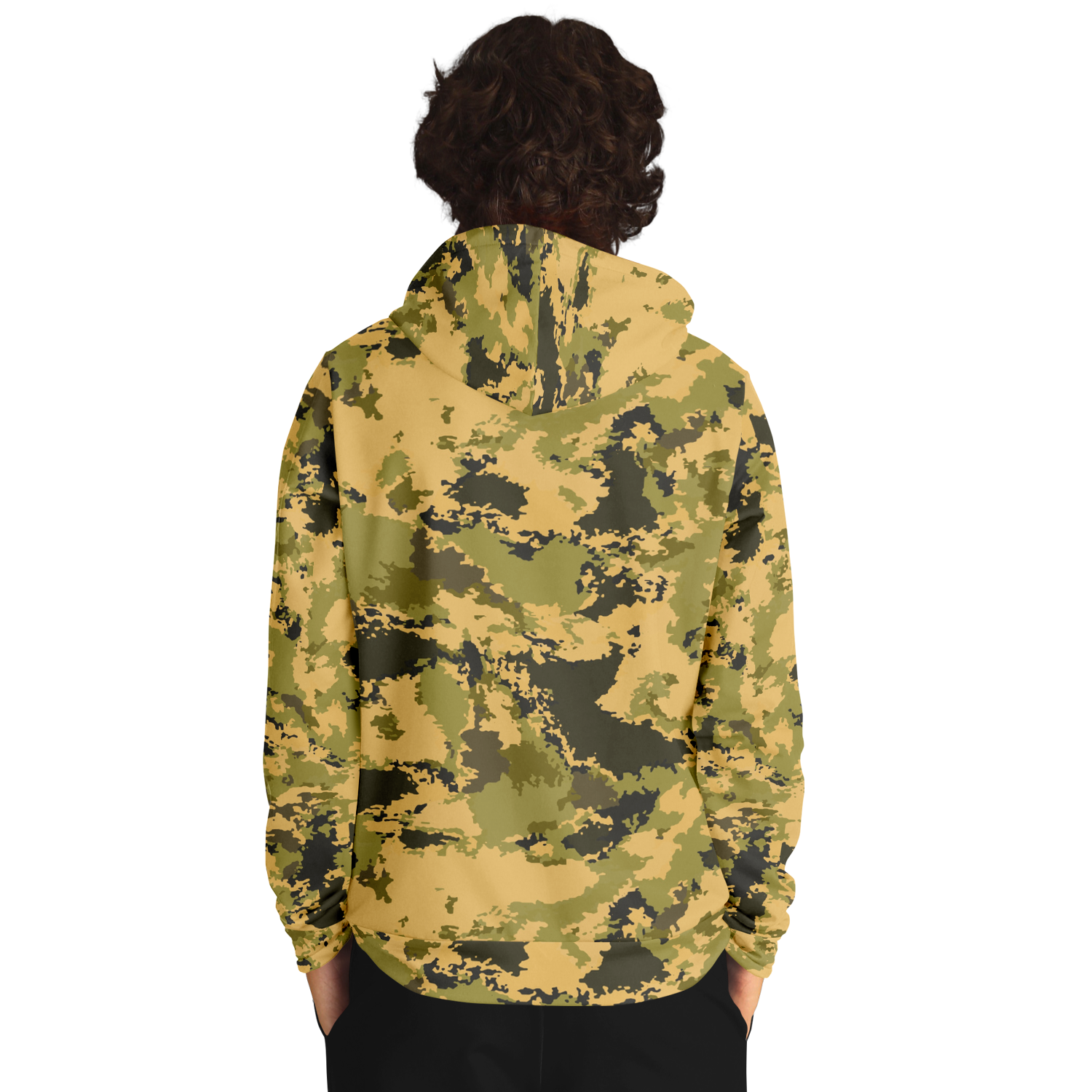 Green Camo Hoodie | Watercolor Desert Camouflage Camo Colors