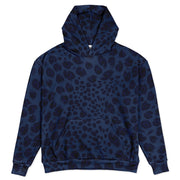 Oversized Leopard Hoodie | Deep Blue | Camo Colors