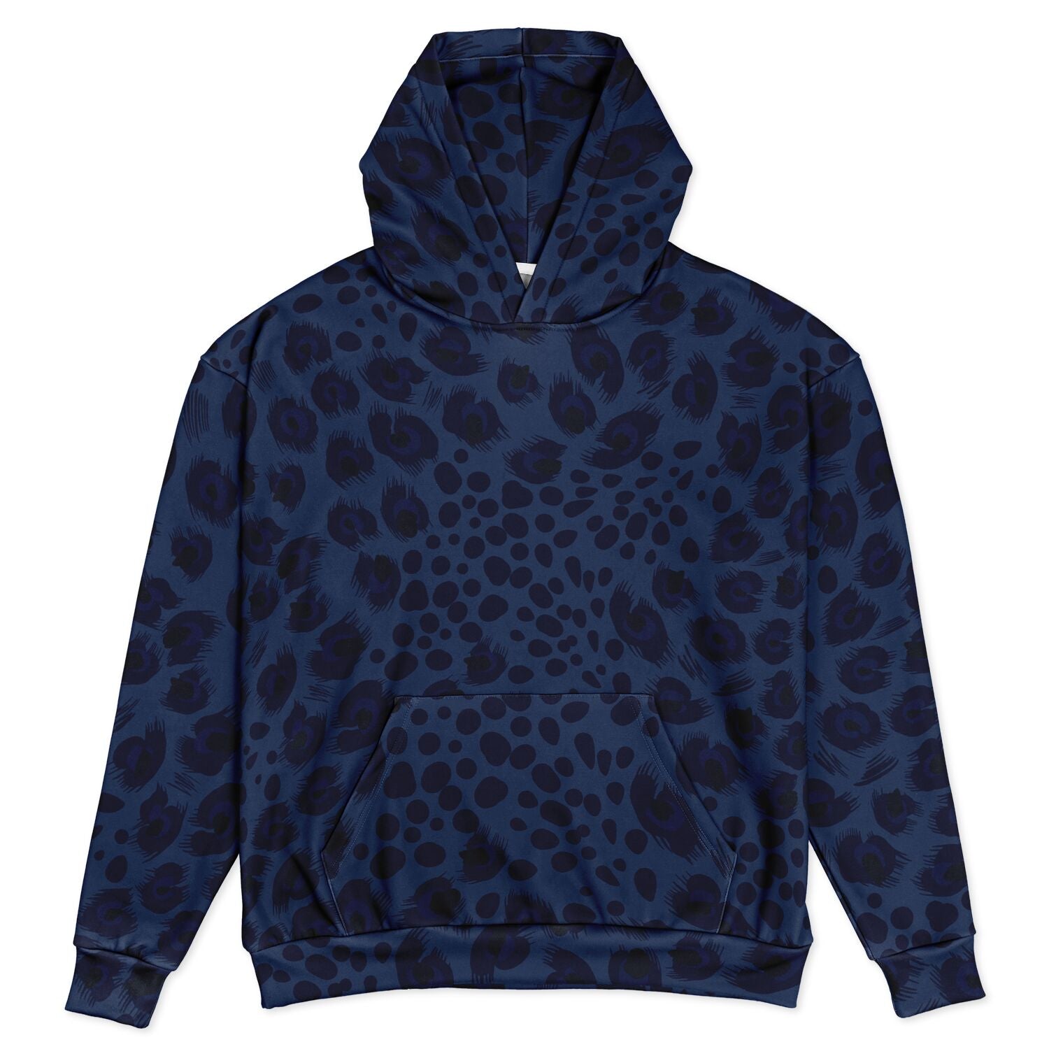 Oversized Leopard Hoodie | Deep Blue | Camo Colors