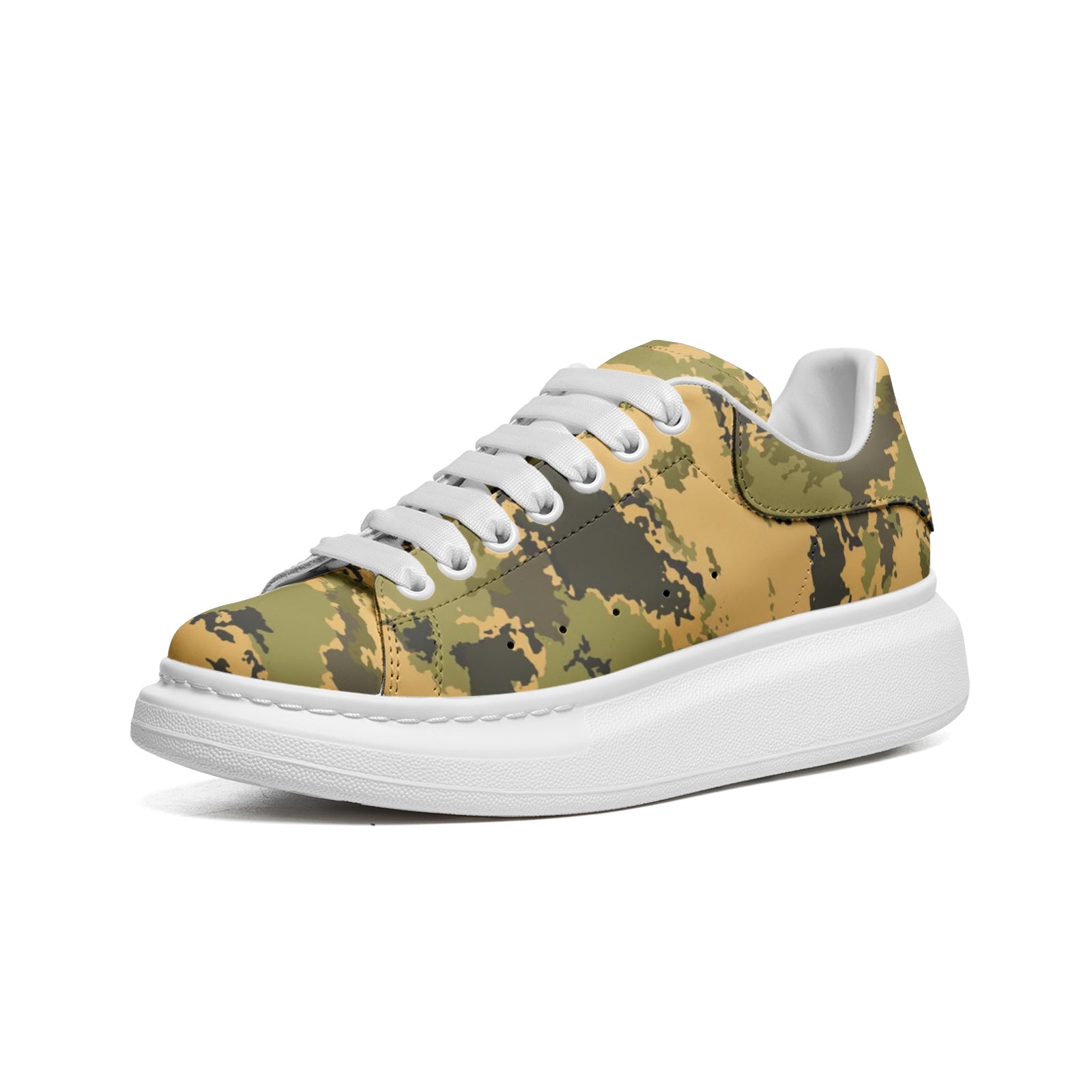 Oversized McQueen Sneakers | Desert Green Camo Camo Colors