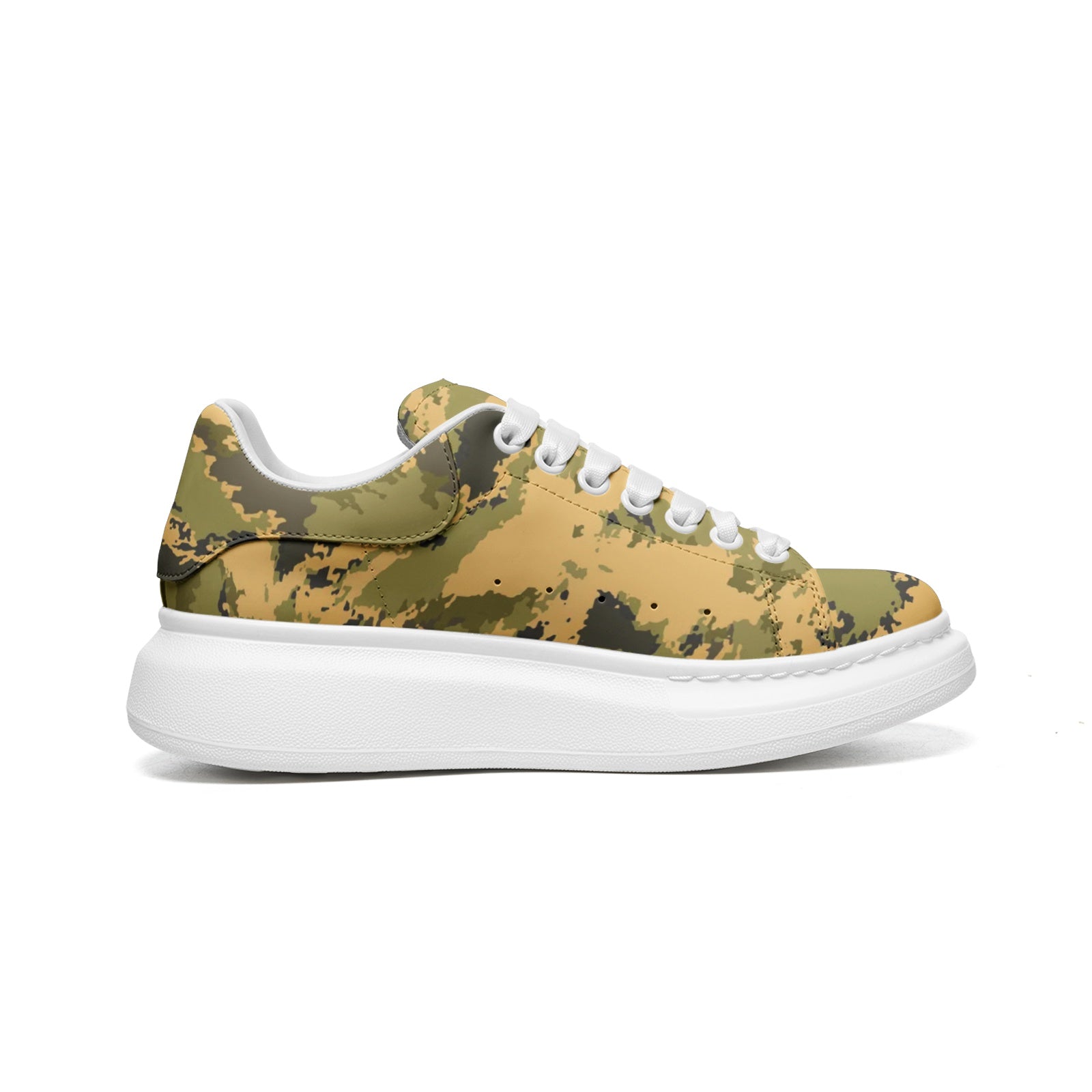 Oversized McQueen Sneakers | Desert Green Camo Camo Colors