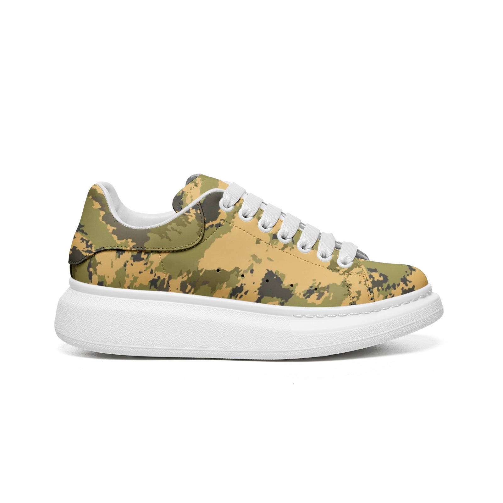 Oversized McQueen Sneakers | Desert Green Camo Camo Colors
