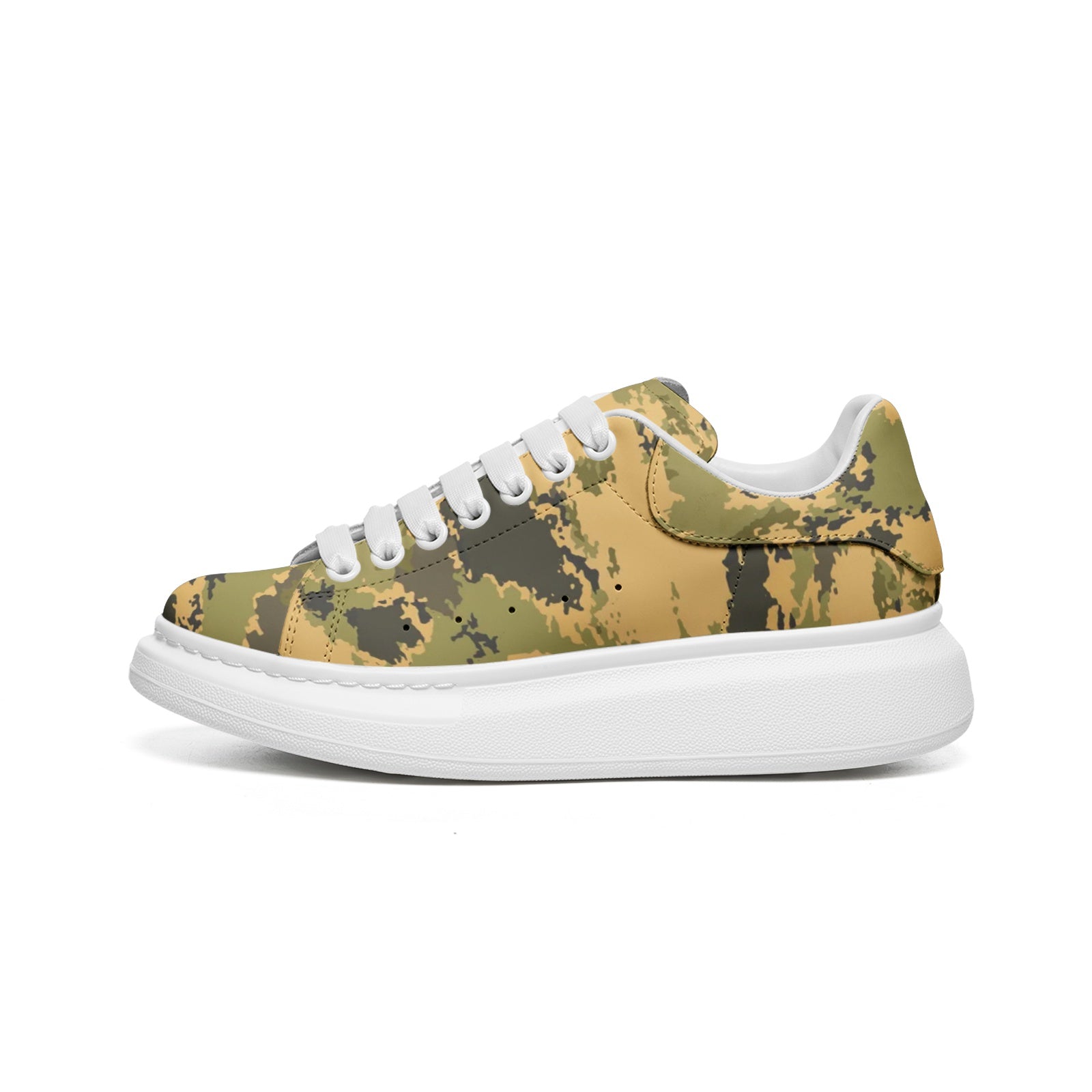 Oversized McQueen Sneakers | Desert Green Camo Camo Colors