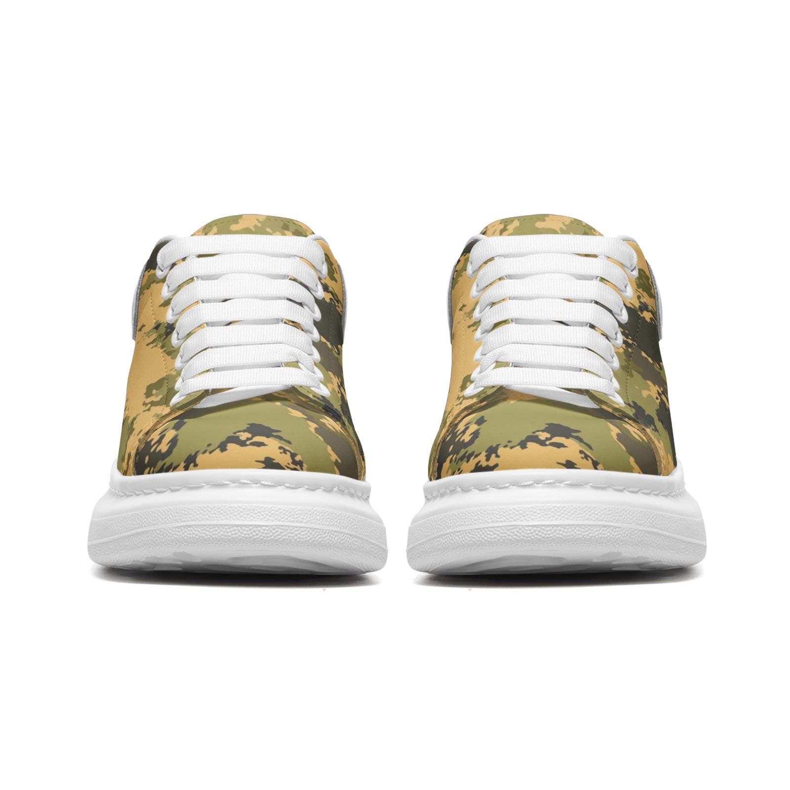 Oversized McQueen Sneakers | Desert Green Camo Camo Colors
