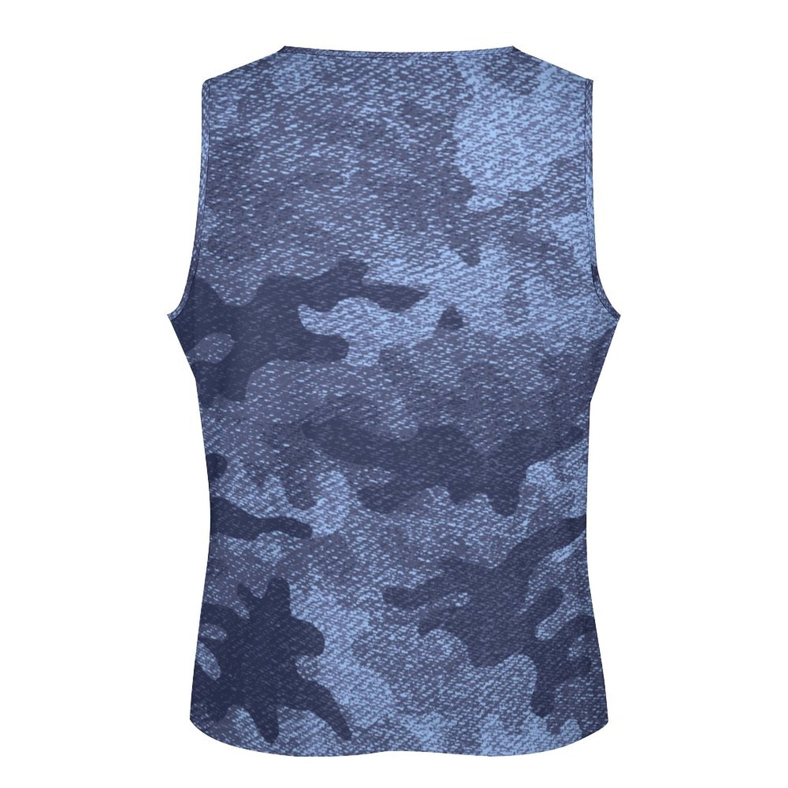 Camo Tank Top | Blue Denim Camouflage Camo Colors