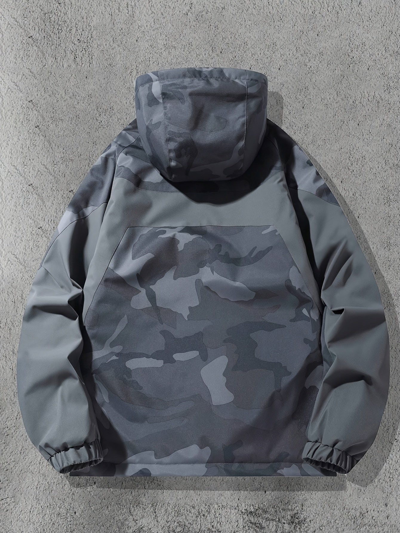 Camo Streetwear Jacket | Men's Hooded Polyester Zip-Up Design Camo Colors