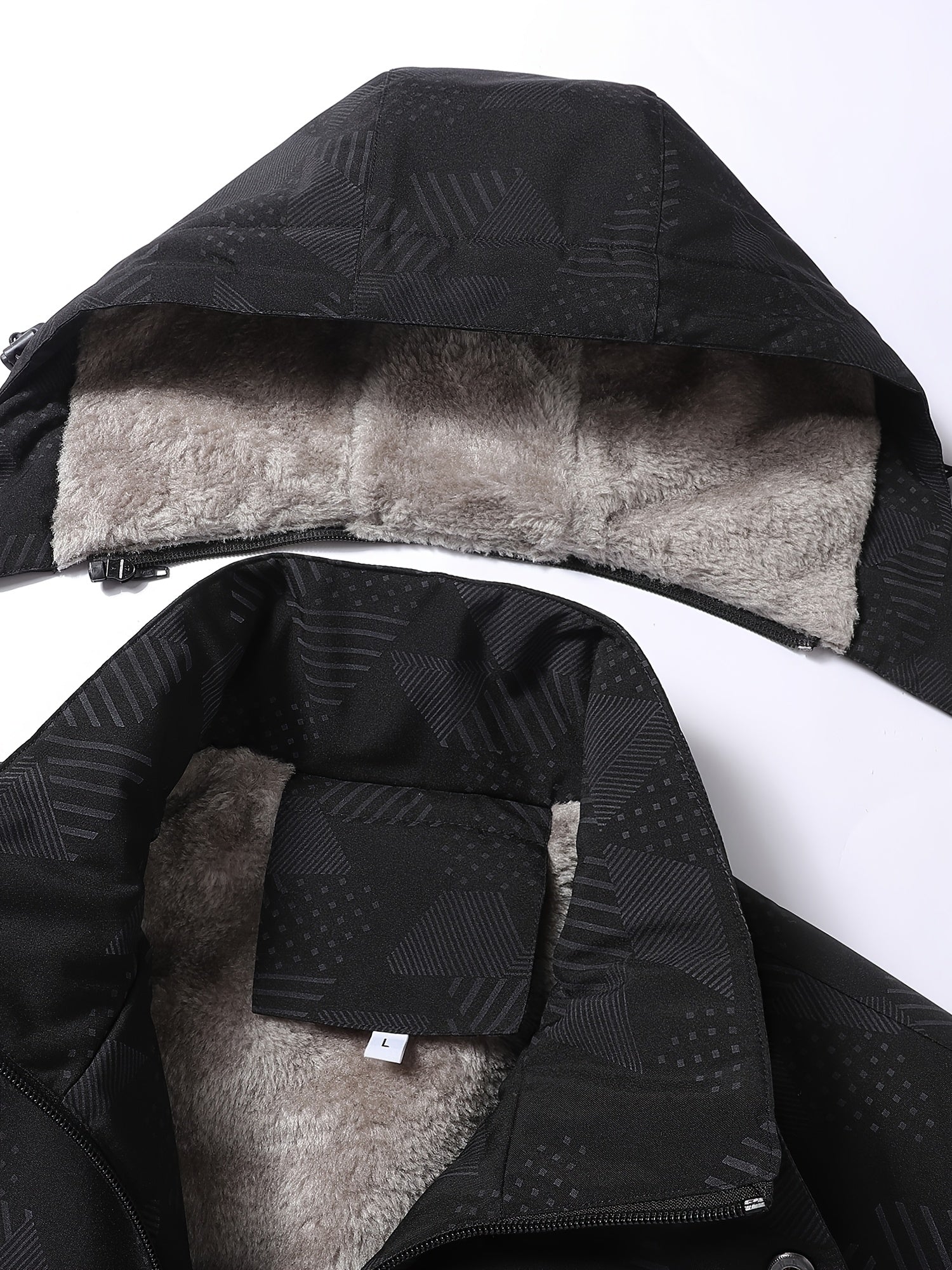 Durable Men's Winter Jacket: Scratch-Resistant, Windproof, Warm Fleece Camo Colors