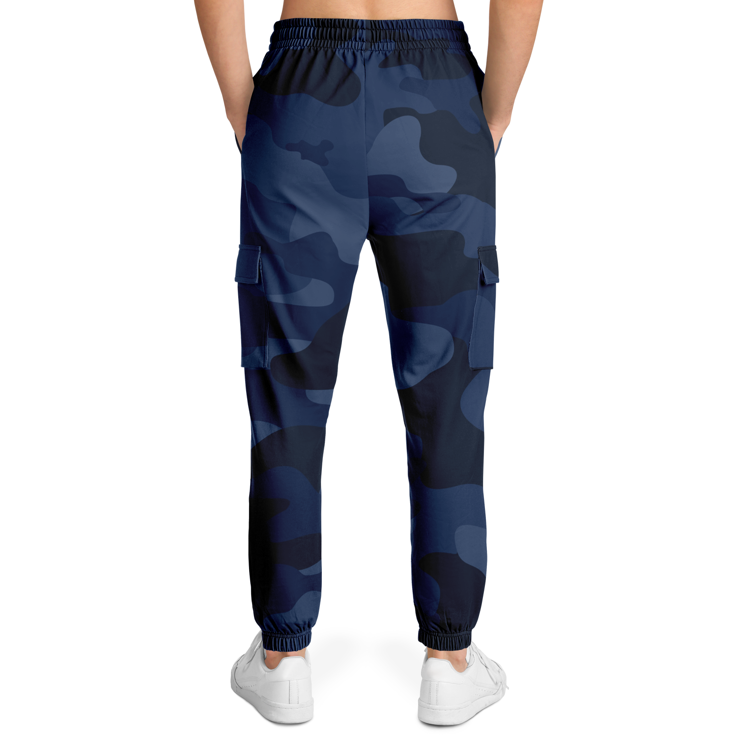 Camo Cargo Pants | Unisex | Deep Blue Camouflage Camo Colors