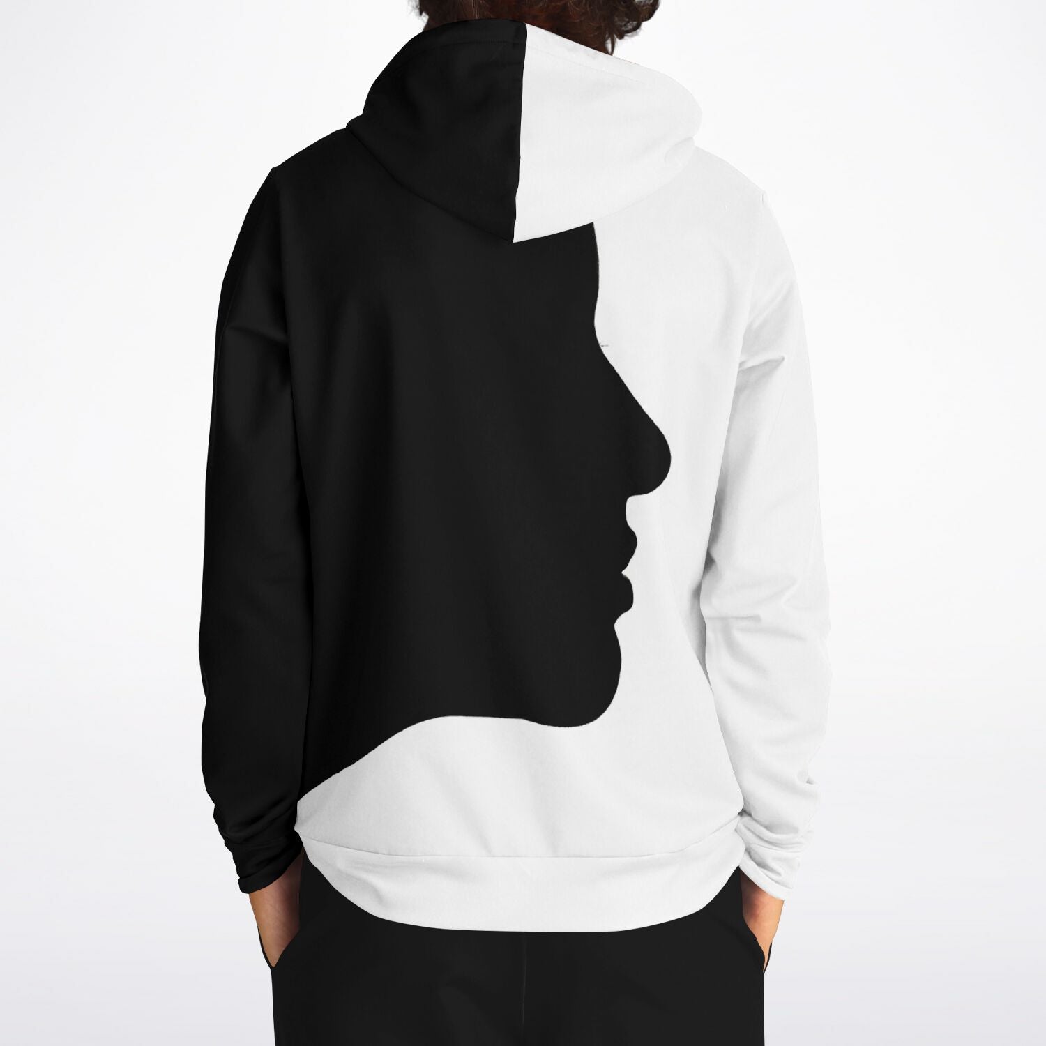 Streetwear Hoodie | Black & White Silhouette Camo Colors