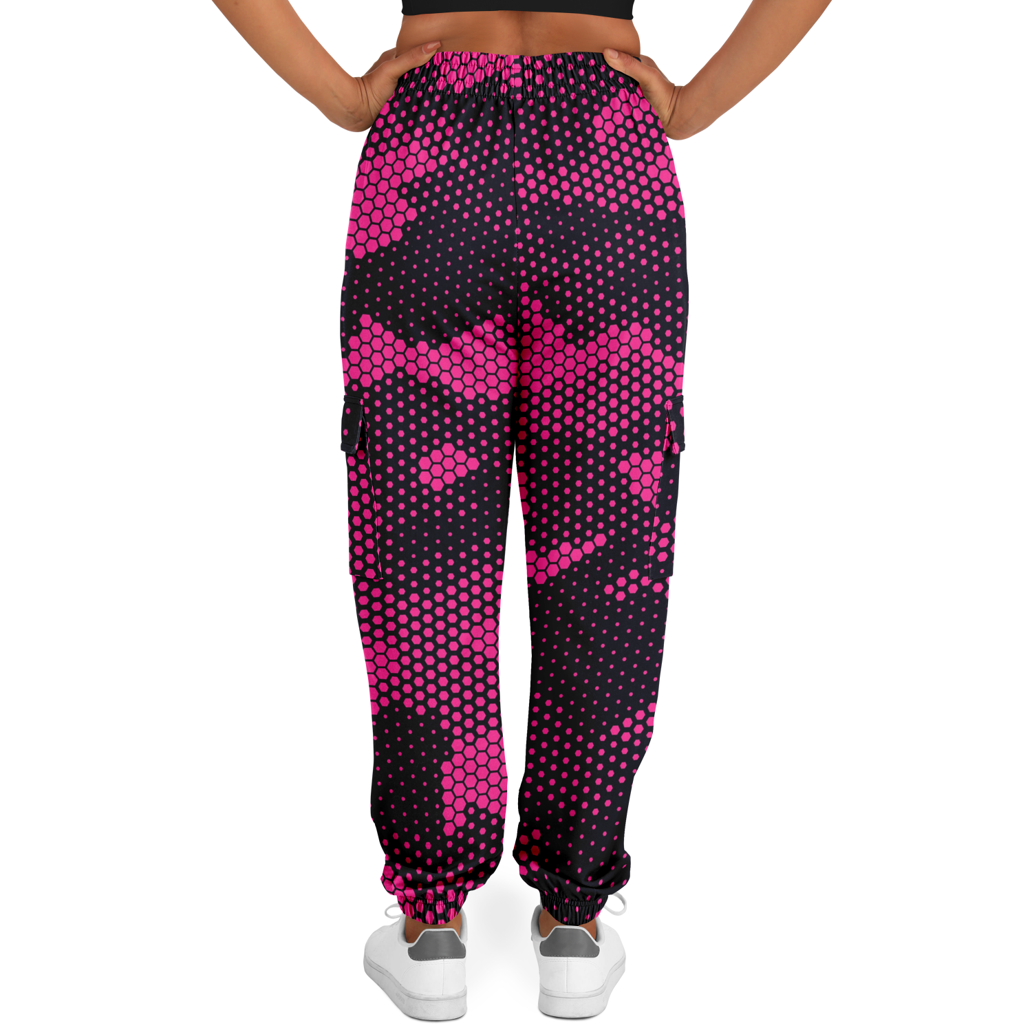 Camo Cargo Pants | Unisex | Pink Digital Dotted Camo Colors