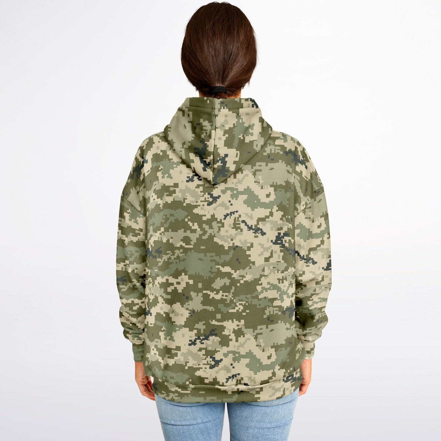 Oversized Camo Hoodie | Ukraine Green Military Camouflage | Camo Colors