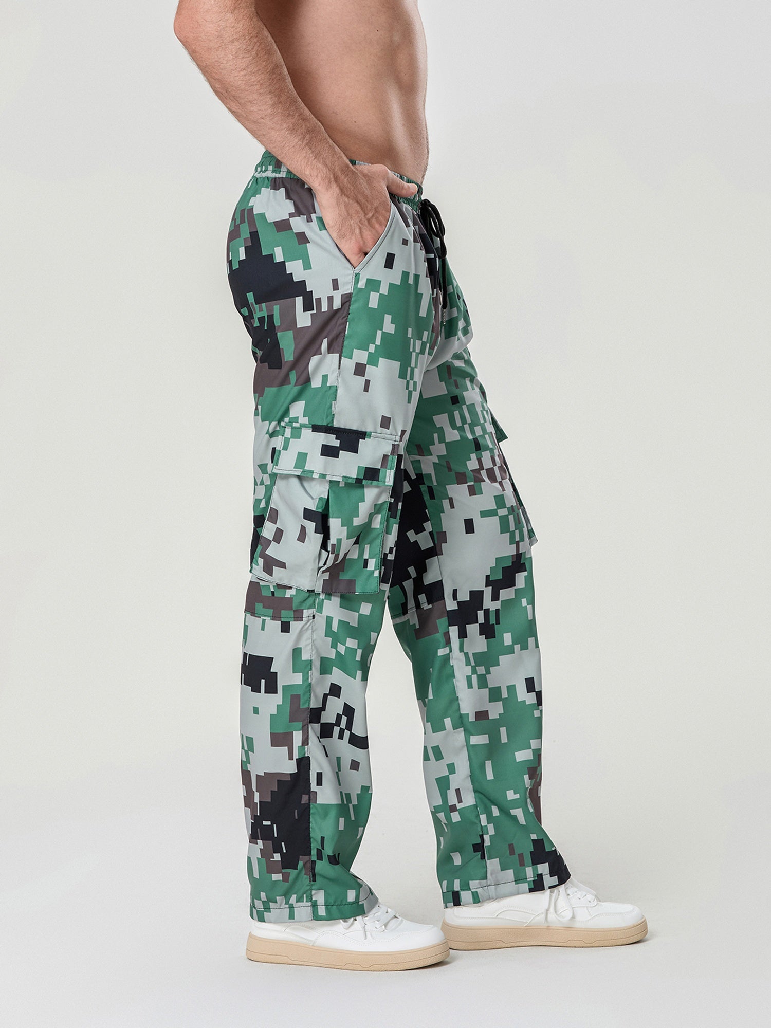 Men's Camouflage Print Cargo Jogger Sweatpants | Camo Colors