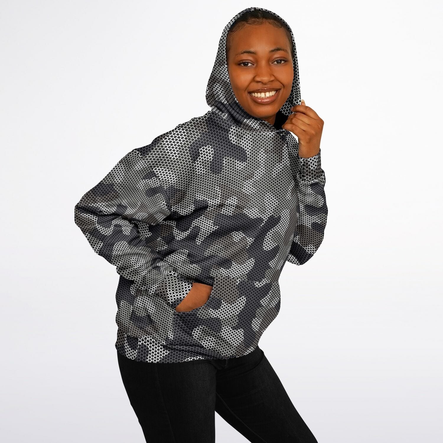 Oversized Hoodie | Masking Mesh Urban Camouflage | Camo Colors