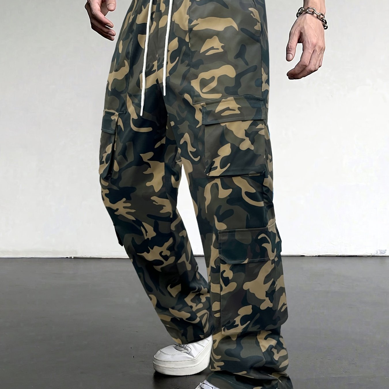 Men's Camo Cargo Pants | Loose Fit, Multi-Pocket Design Camo Colors