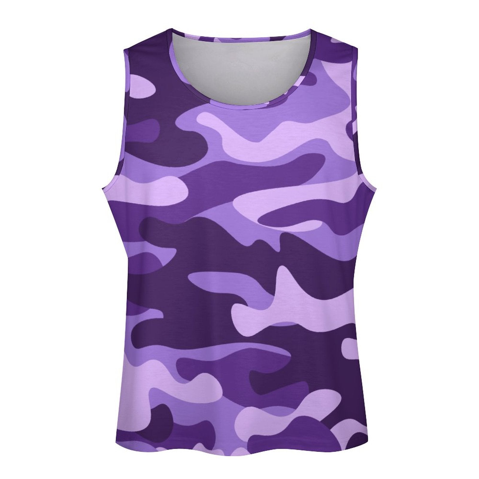 Camo Tank Top | Purple, Blue and Mauve Camouflage Camo Colors