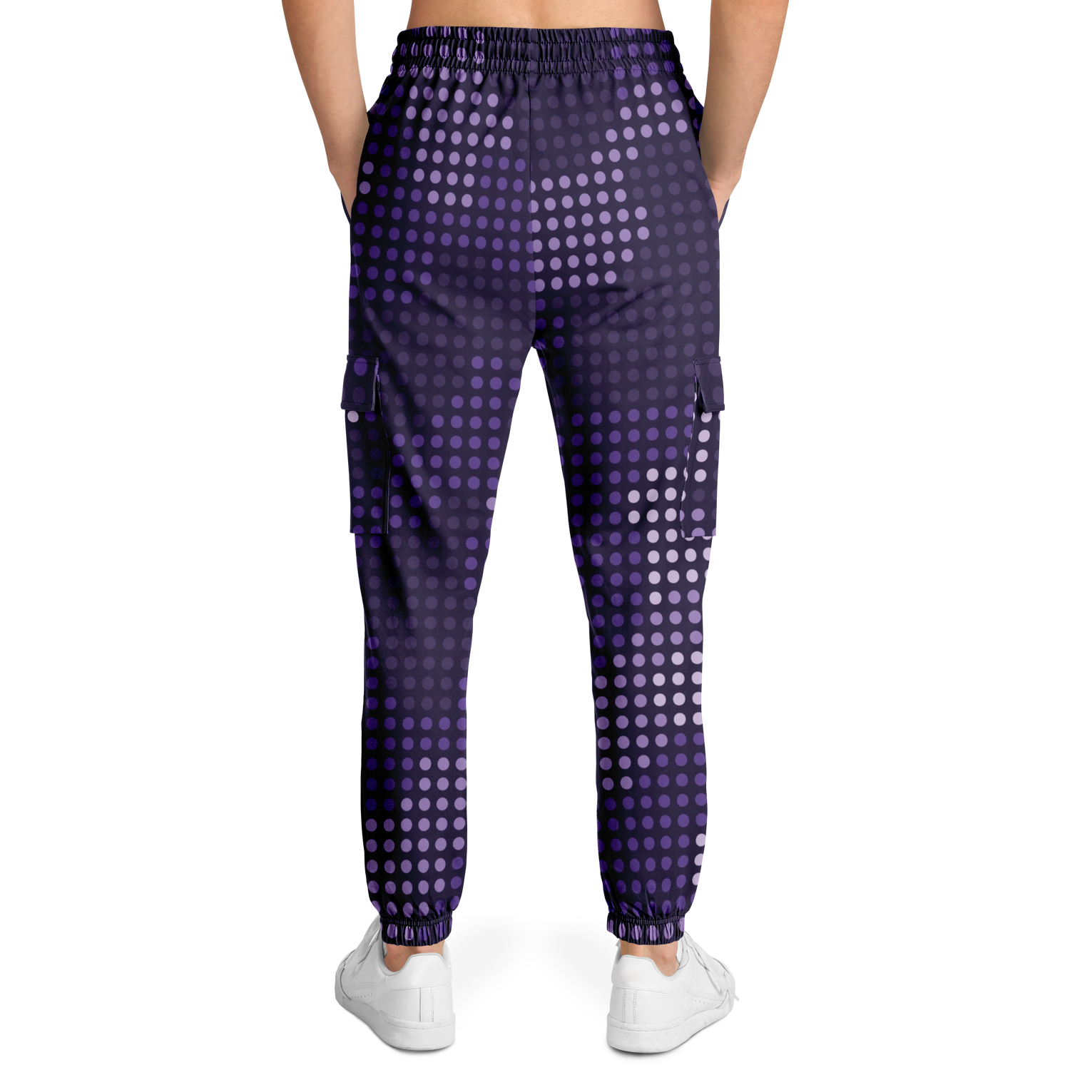 Camo Cargo Pants | Unisex | Blue LED Screen Camouflage Camo Colors