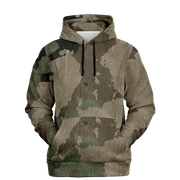 Camo Hoodie | Dirty Old Brown Pullover Camo Colors