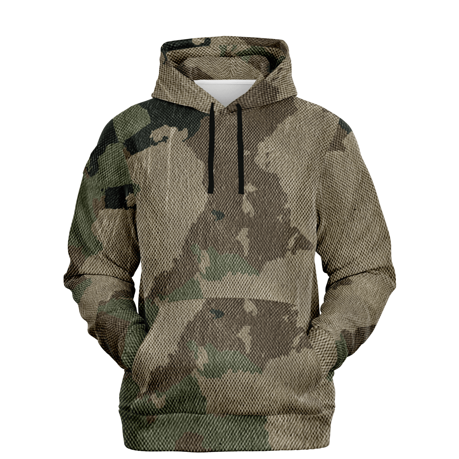Camo Hoodie | Dirty Old Brown Pullover Camo Colors