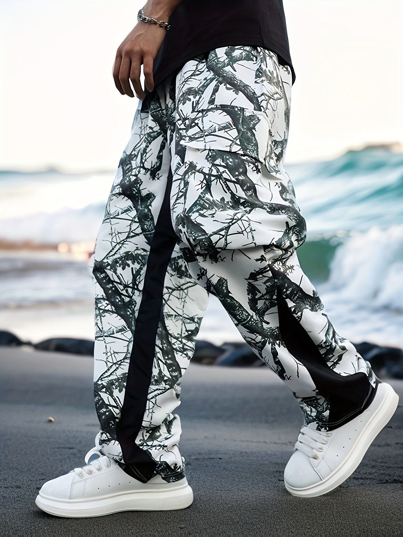 Plus Size Camo Cargo Pants for Men | Casual Style Camo Colors