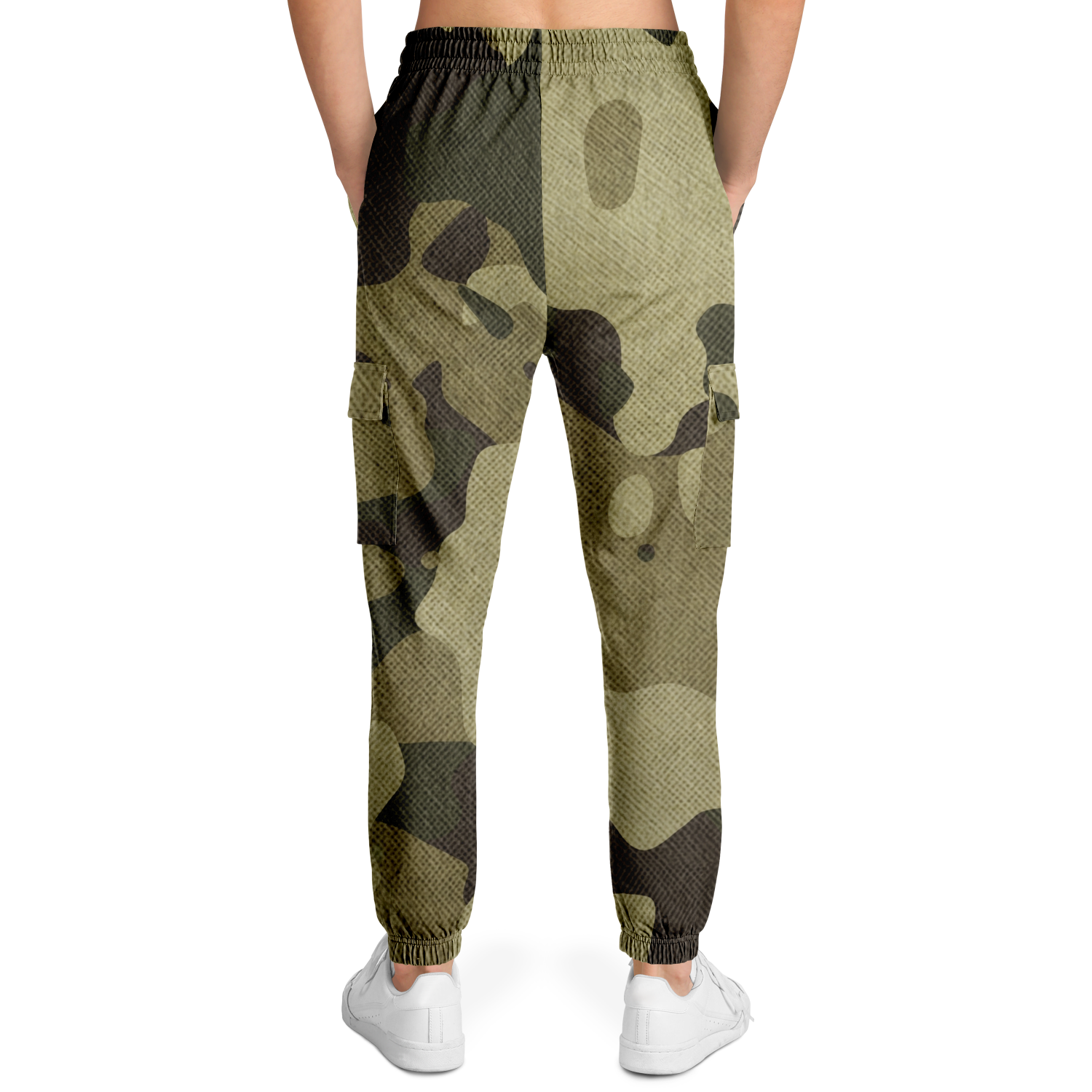 Camo Cargo Pants | Unisex | Green Fabric Camouflage Camo Colors