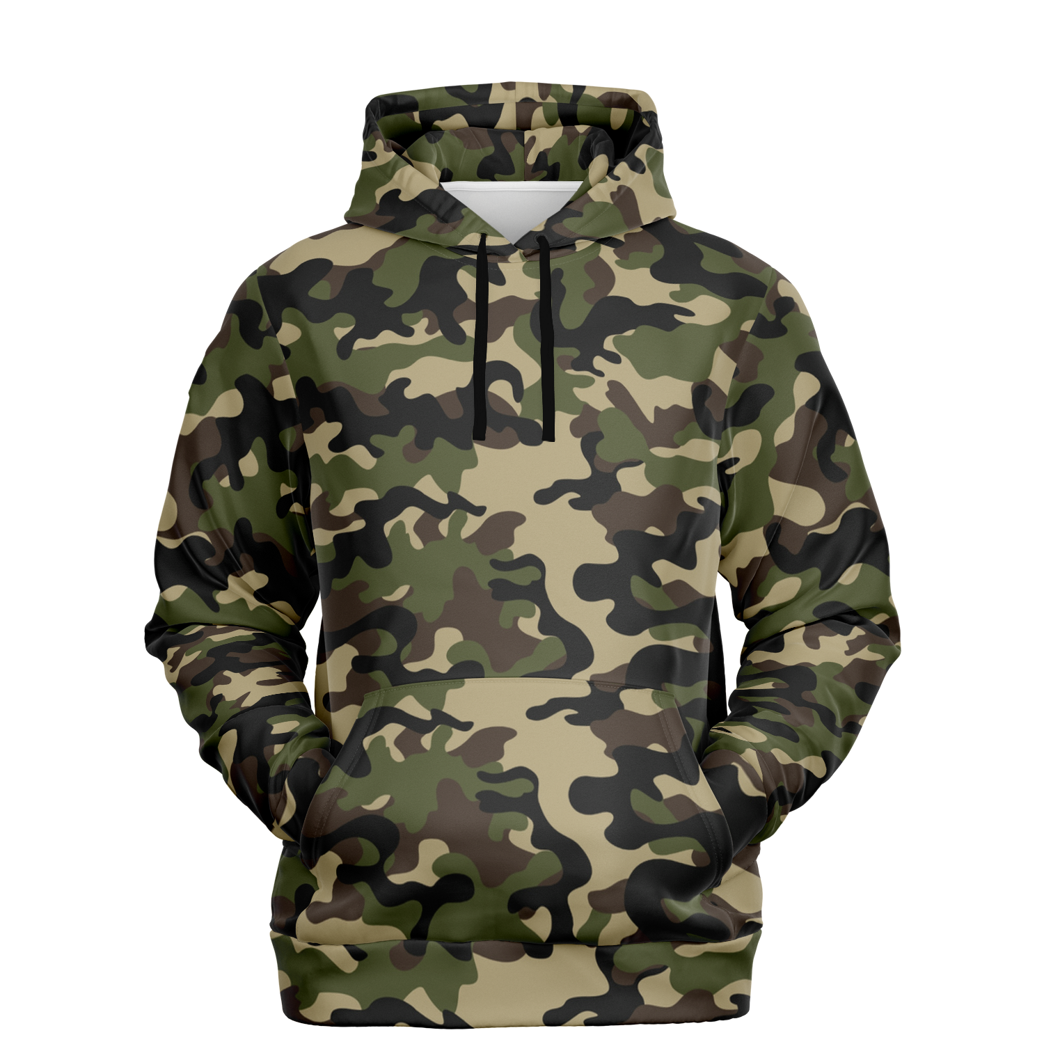 Brown Camo Hoodie | Classic Military Camouflage Camo Colors