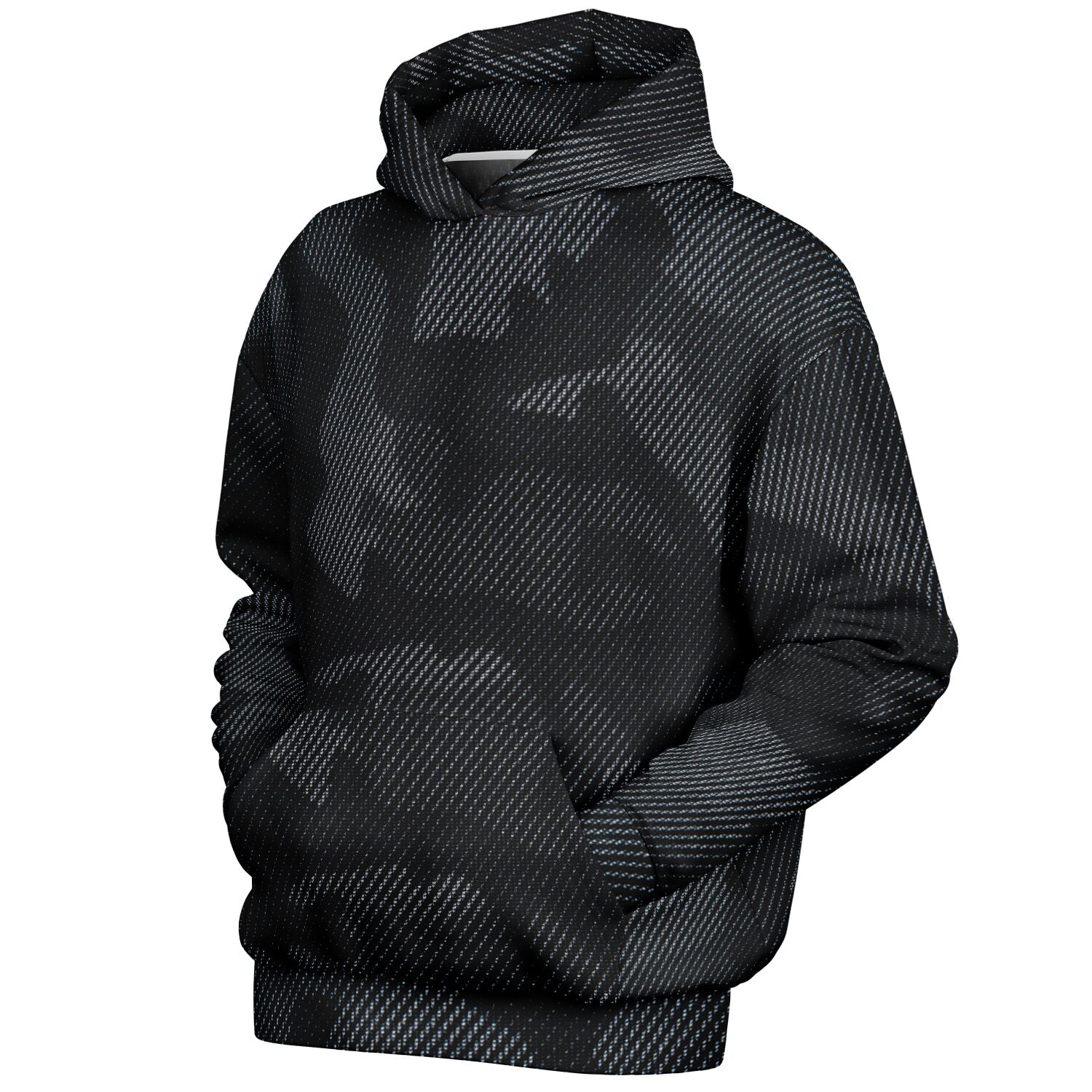 Black Oversized Hoodie | Camouflage Uniform Cloth Pattern | Camo Colors
