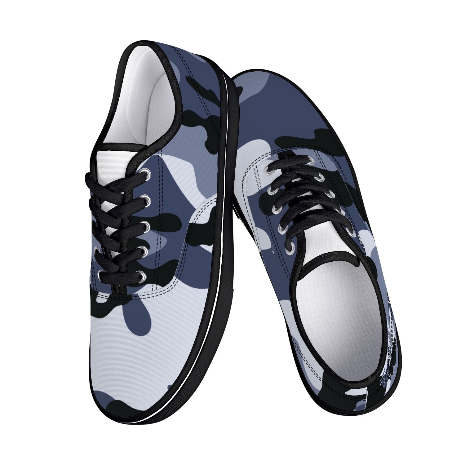 Camo Skate Shoes | Light Blue Camouflage Camo Colors